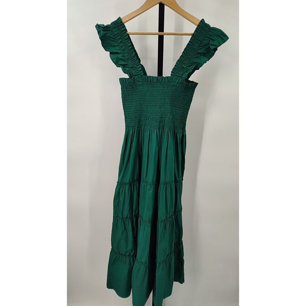 Quince Smocked Tiered Midi Dress
